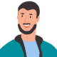 Illustration Mann mit Bart