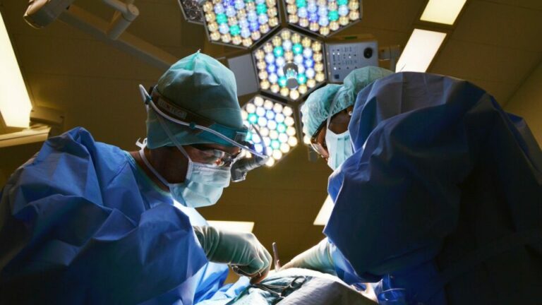 Zwei Ärzt*innen während einer Operation