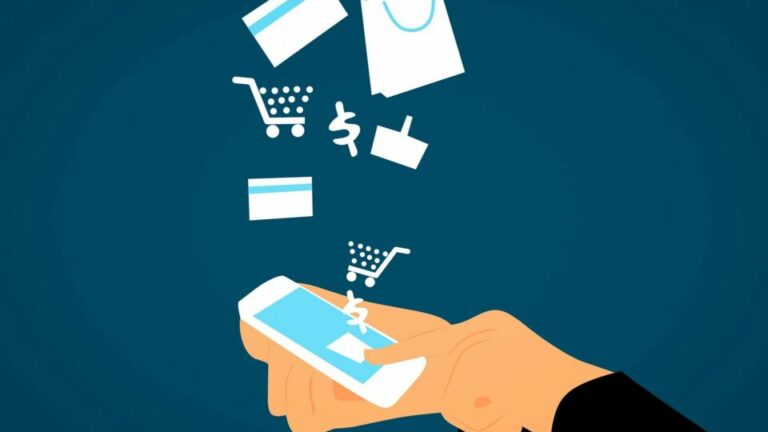 Illustration für Social Media Shopping