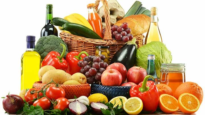 Viel Obst und Gemüse
